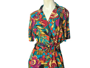 Vintage 80's mod Cabrais dress 10 M