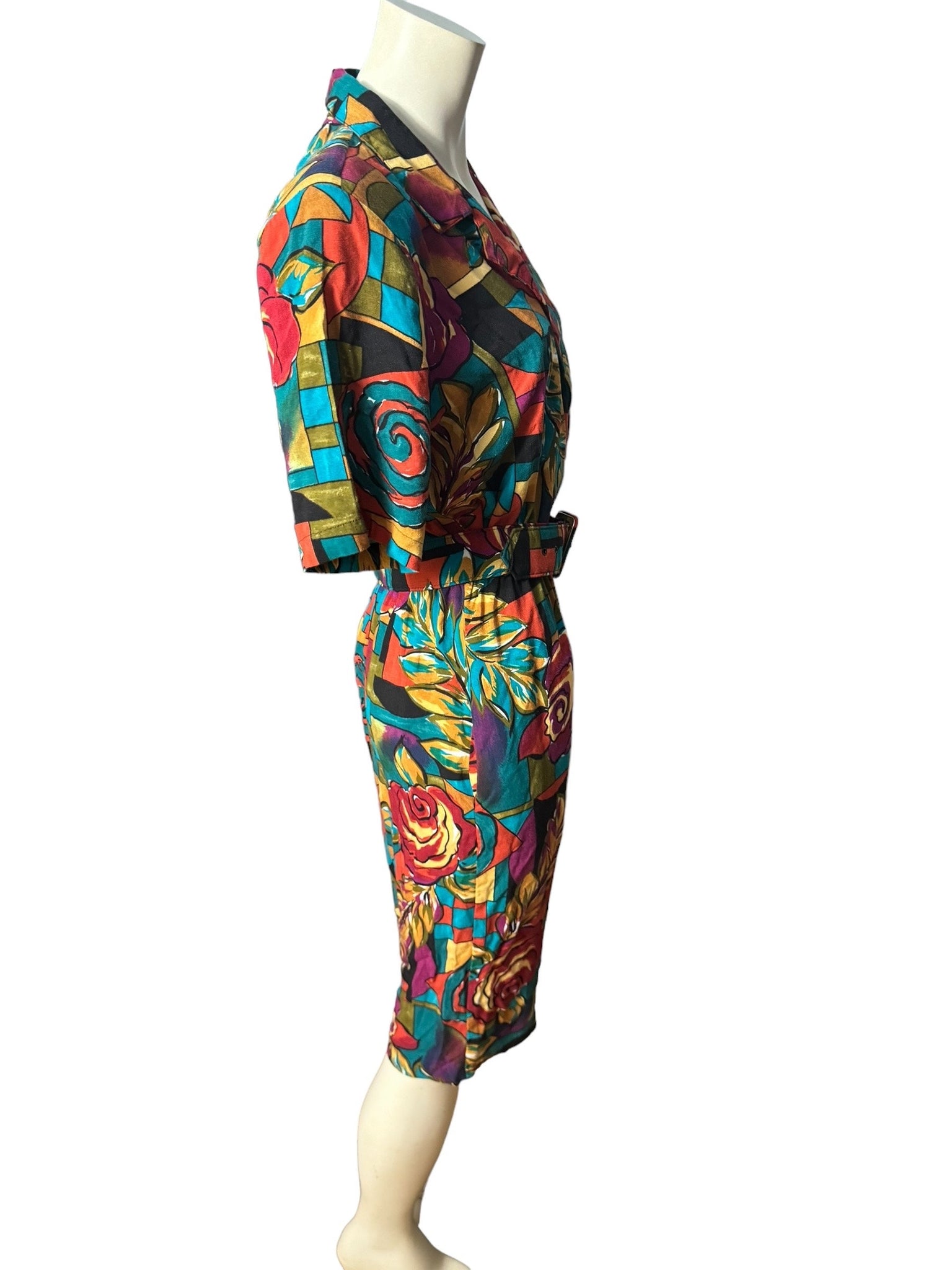 Vintage 80's mod Cabrais dress 10 M
