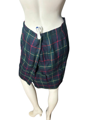 Vintage plaid 80's suit 14 L Dani Max