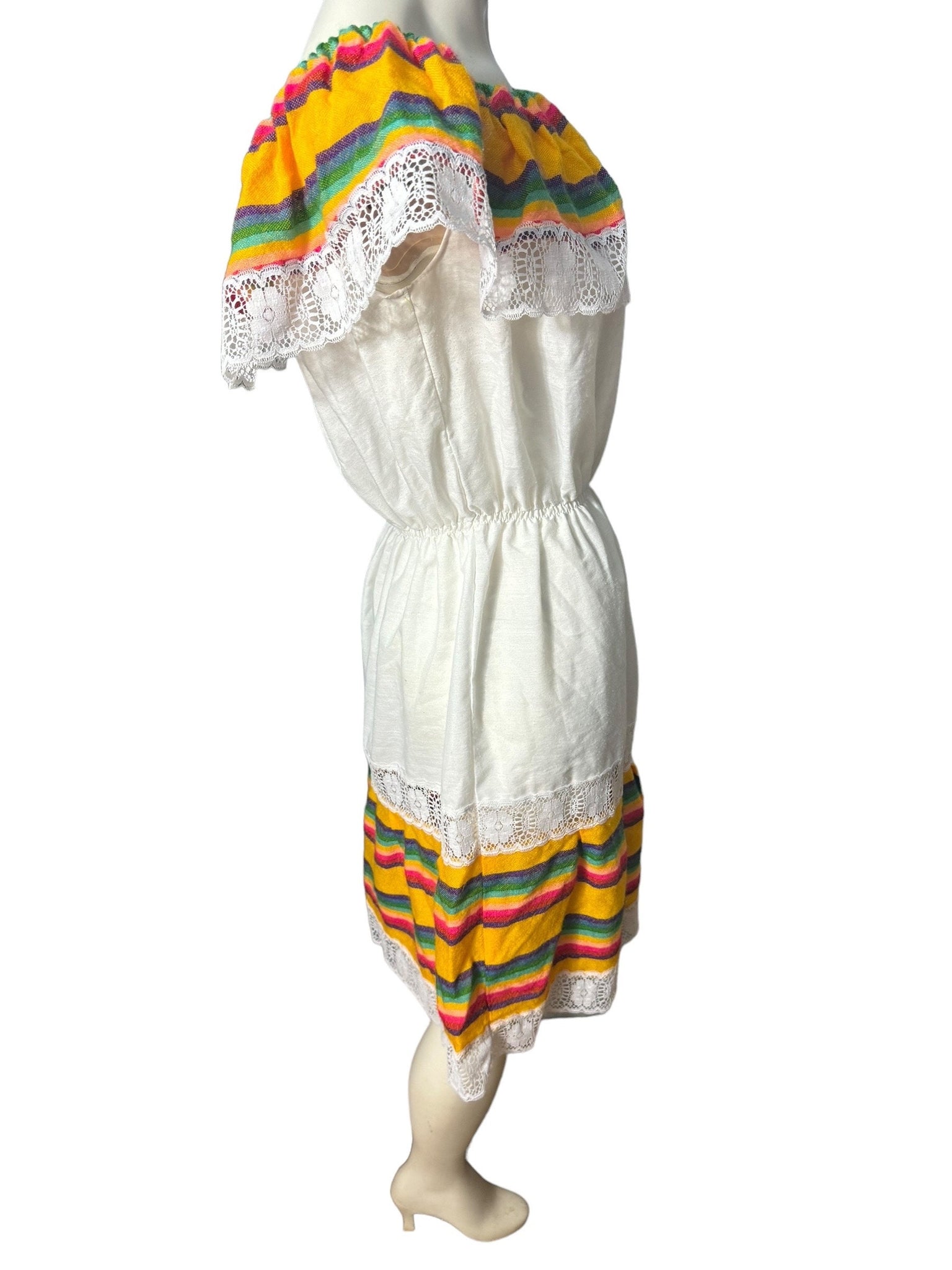 Vintage ethnic sun dress S M