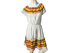 Vintage ethnic sun dress S M
