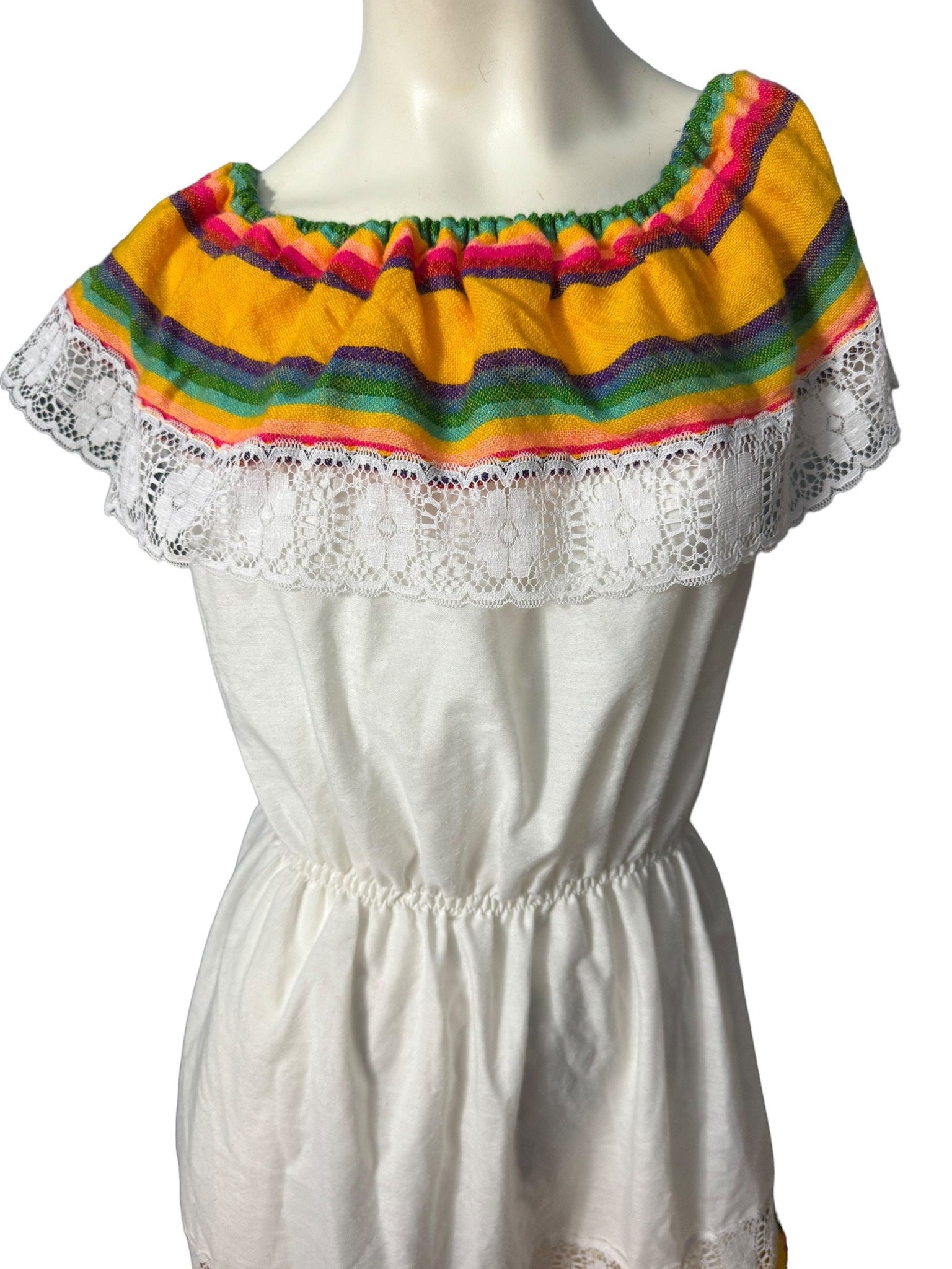 Vintage ethnic sun dress S M