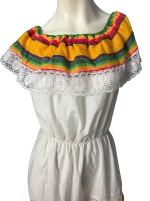 Vintage ethnic sun dress S M