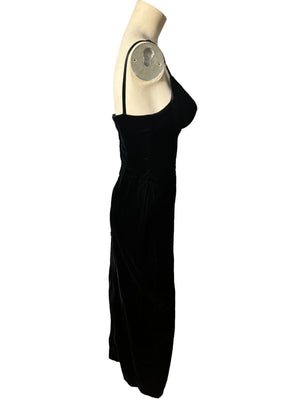 Vintage 80’s LA Glo velvet fitted dress S