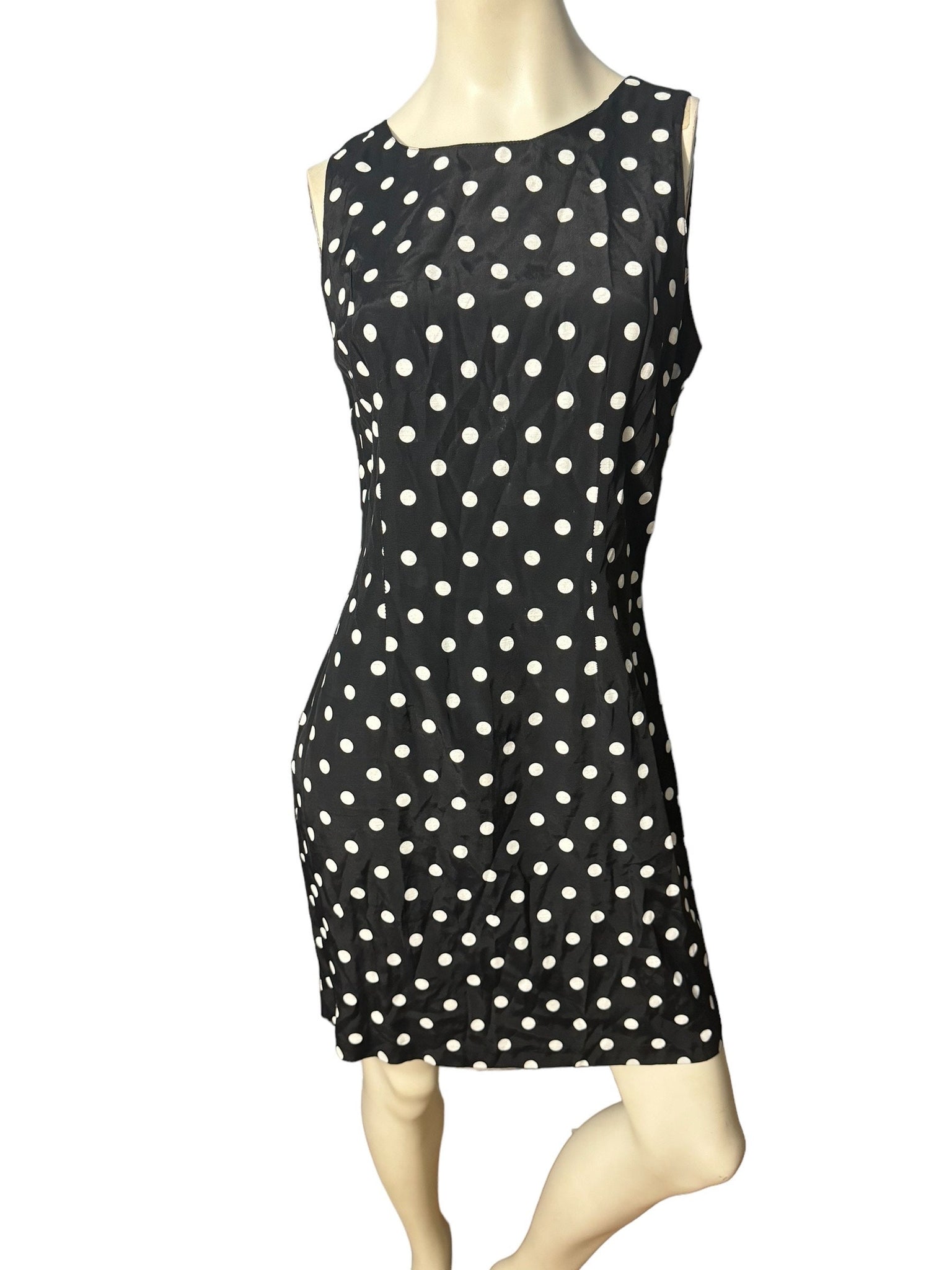 Vintage 80's black polka dot dress 13 By Choice
