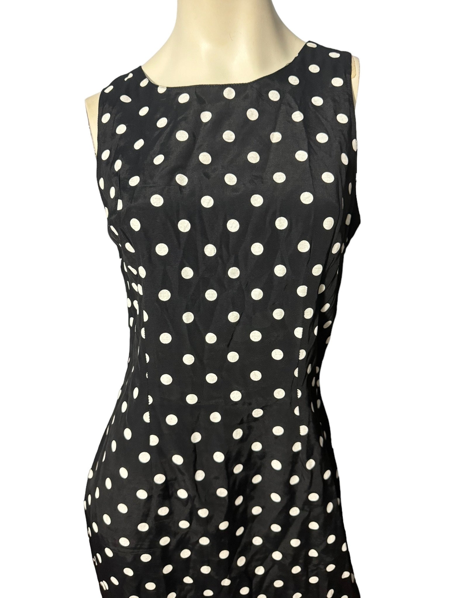 Vintage 80's black polka dot dress 13 By Choice