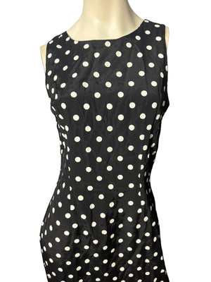 Vintage 80's black polka dot dress 13 By Choice