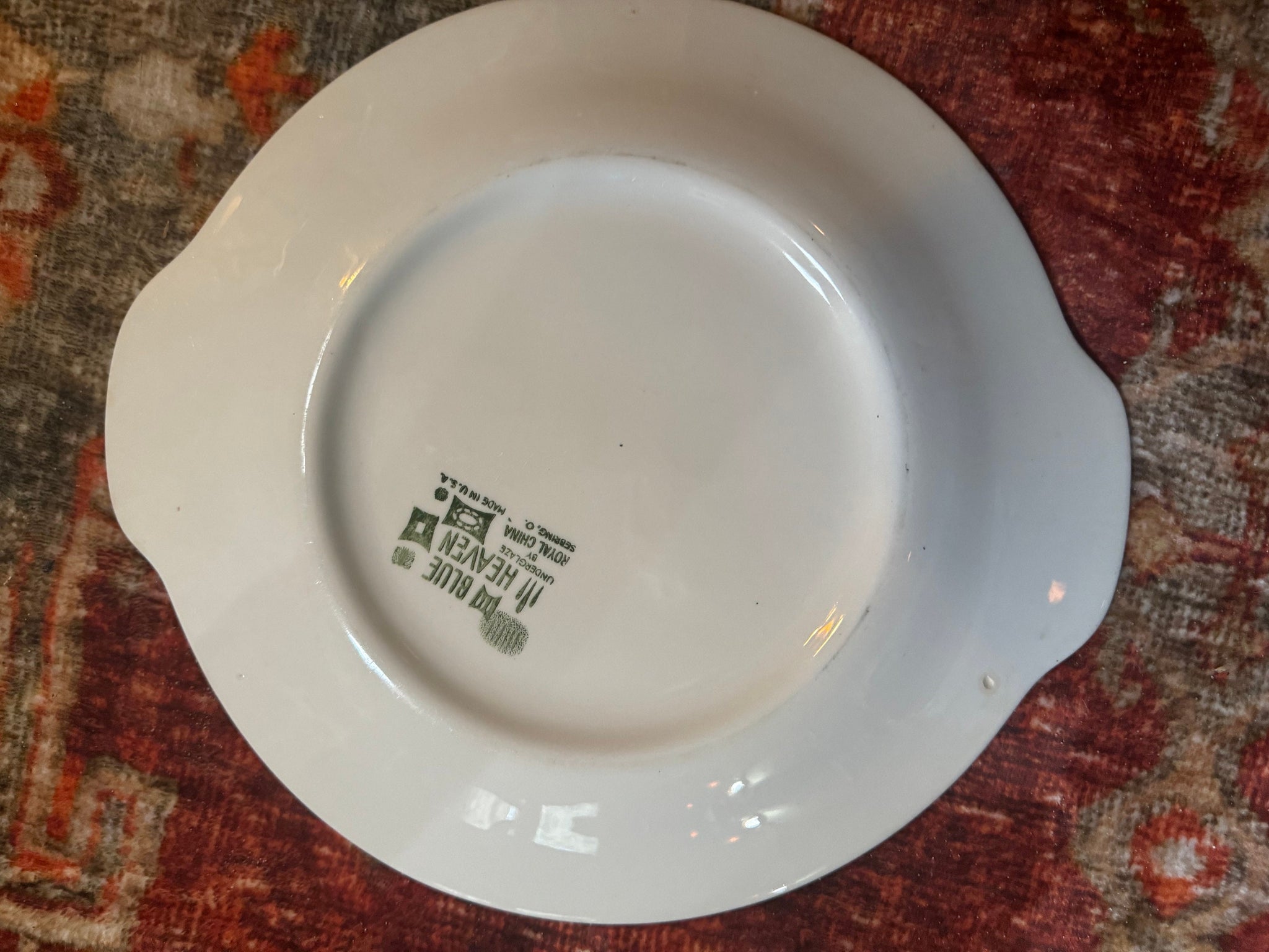 Vintage MCM Blue Heaven platter