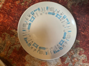 Vintage MCM Blue Heaven plate 10"