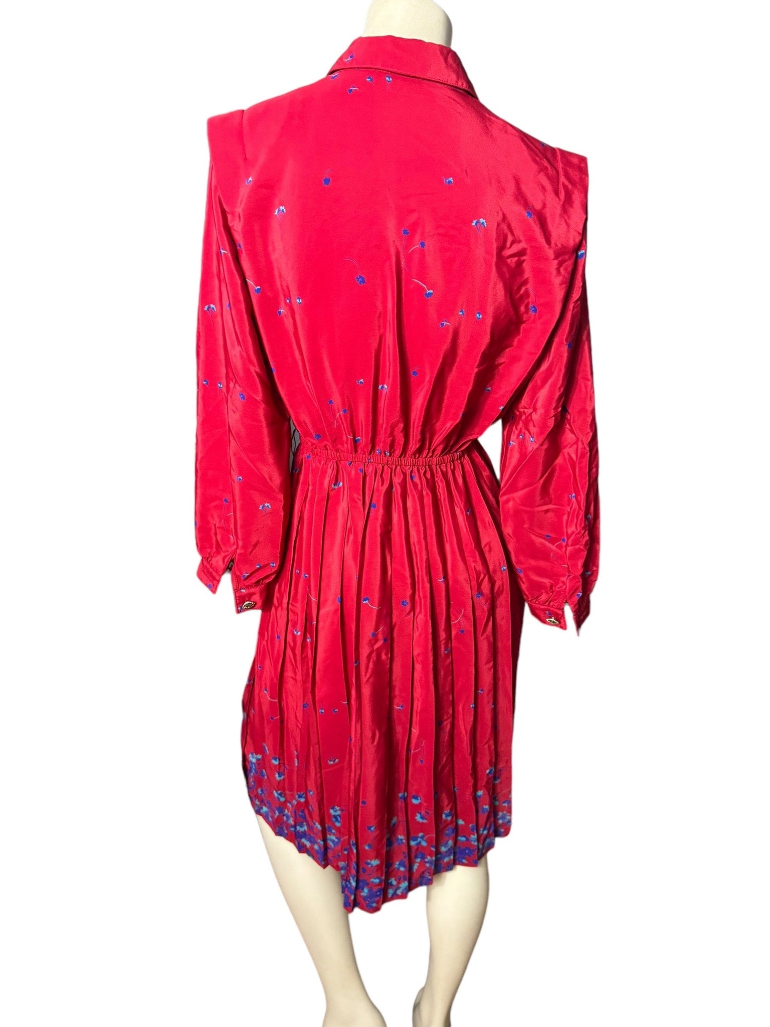 Vintage 80's red dress 8 Pet Leslie Fay