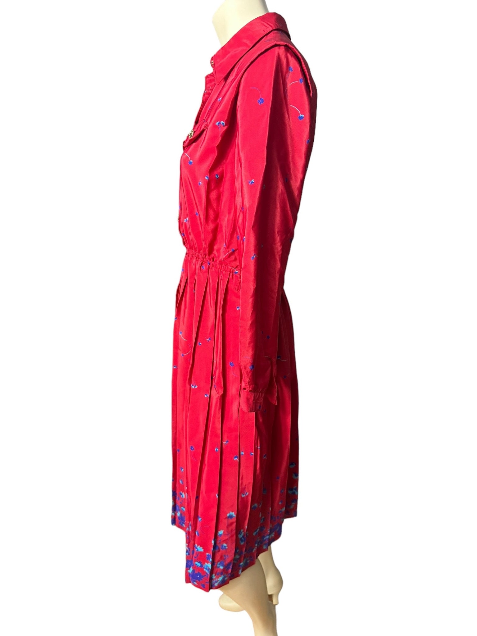 Vintage 80's red dress 8 Pet Leslie Fay