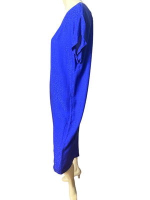 Vintage 80's blue silk dress & jacket 10 Liz Claiborne