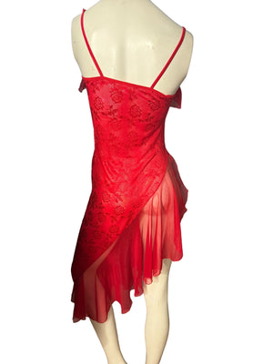 Vintage 90's red nightgown Electric M