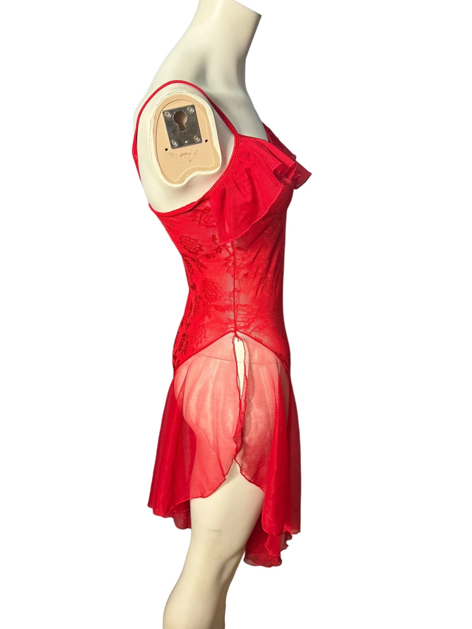 Vintage 90's red nightgown Electric M