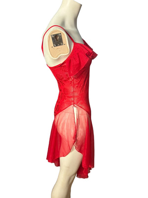 Vintage 90's red nightgown Electric M