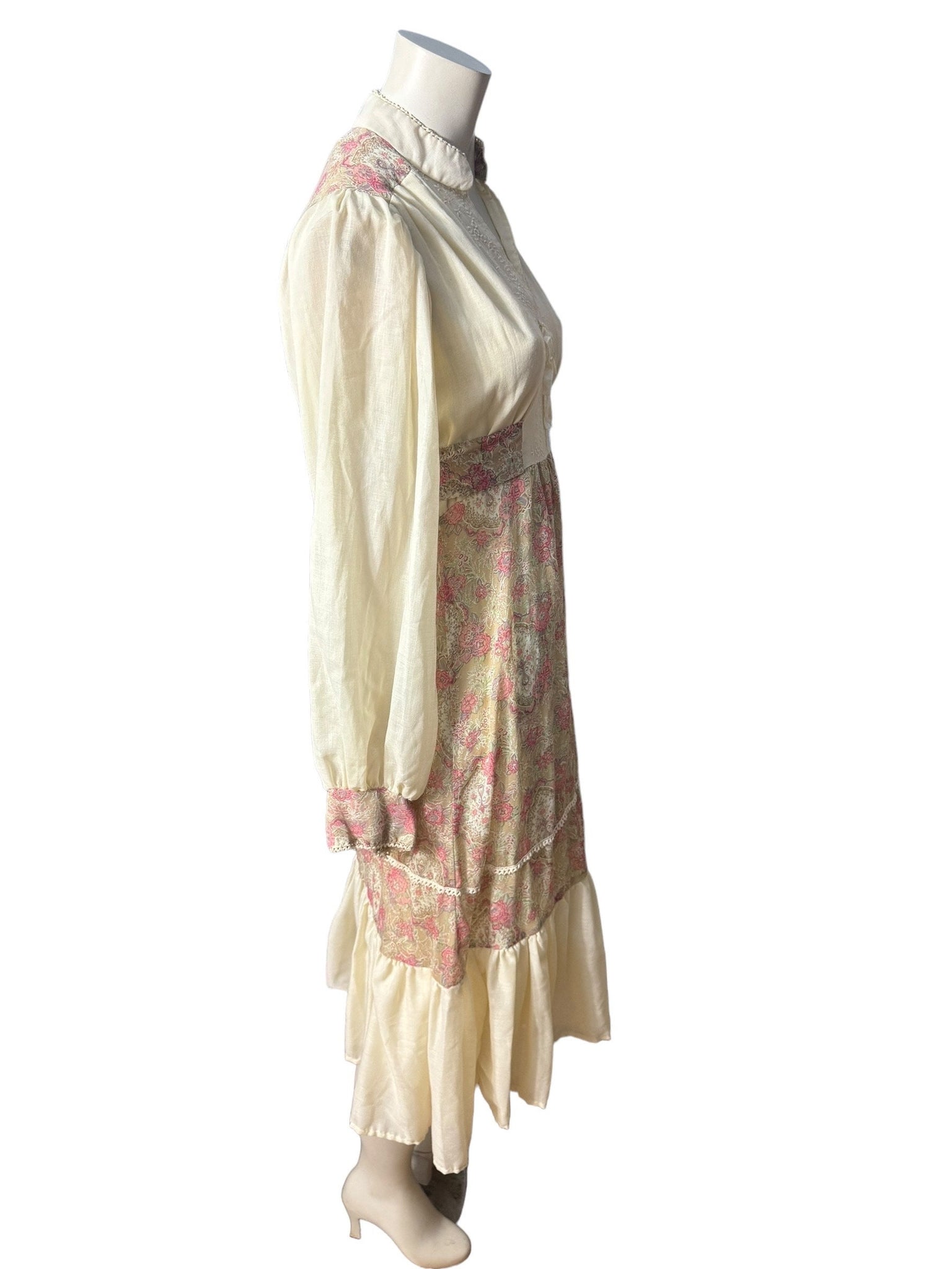 Vintage 70's prairie dress M Wendy