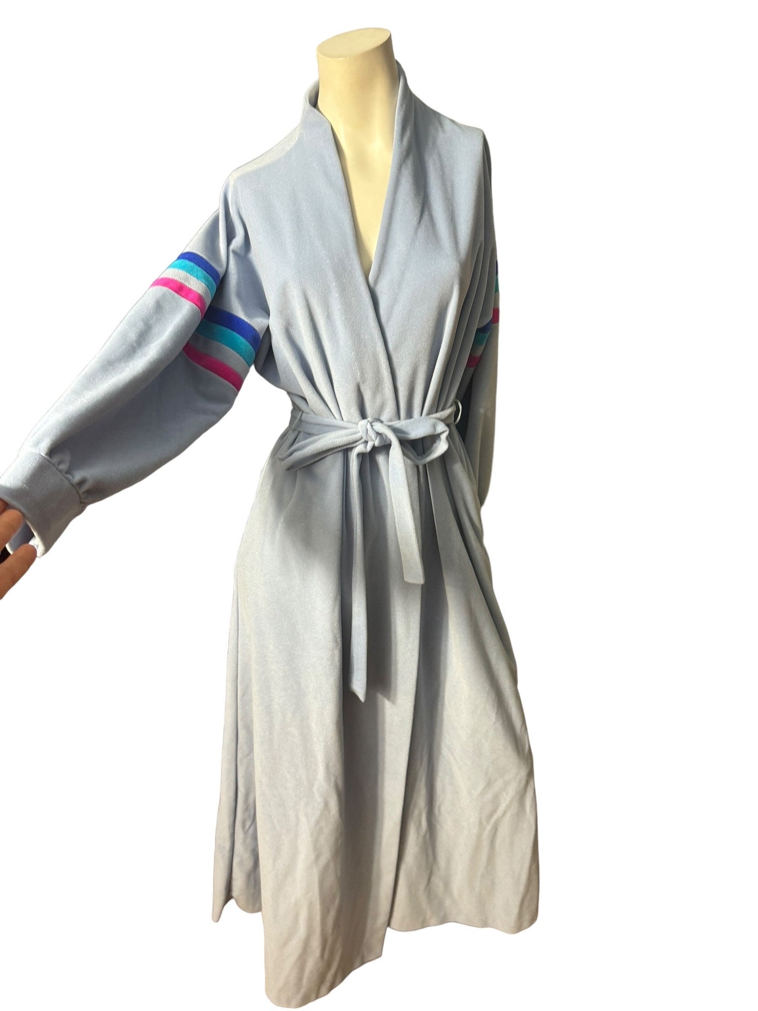 Vintage 70's Vanity Fair blue robe M