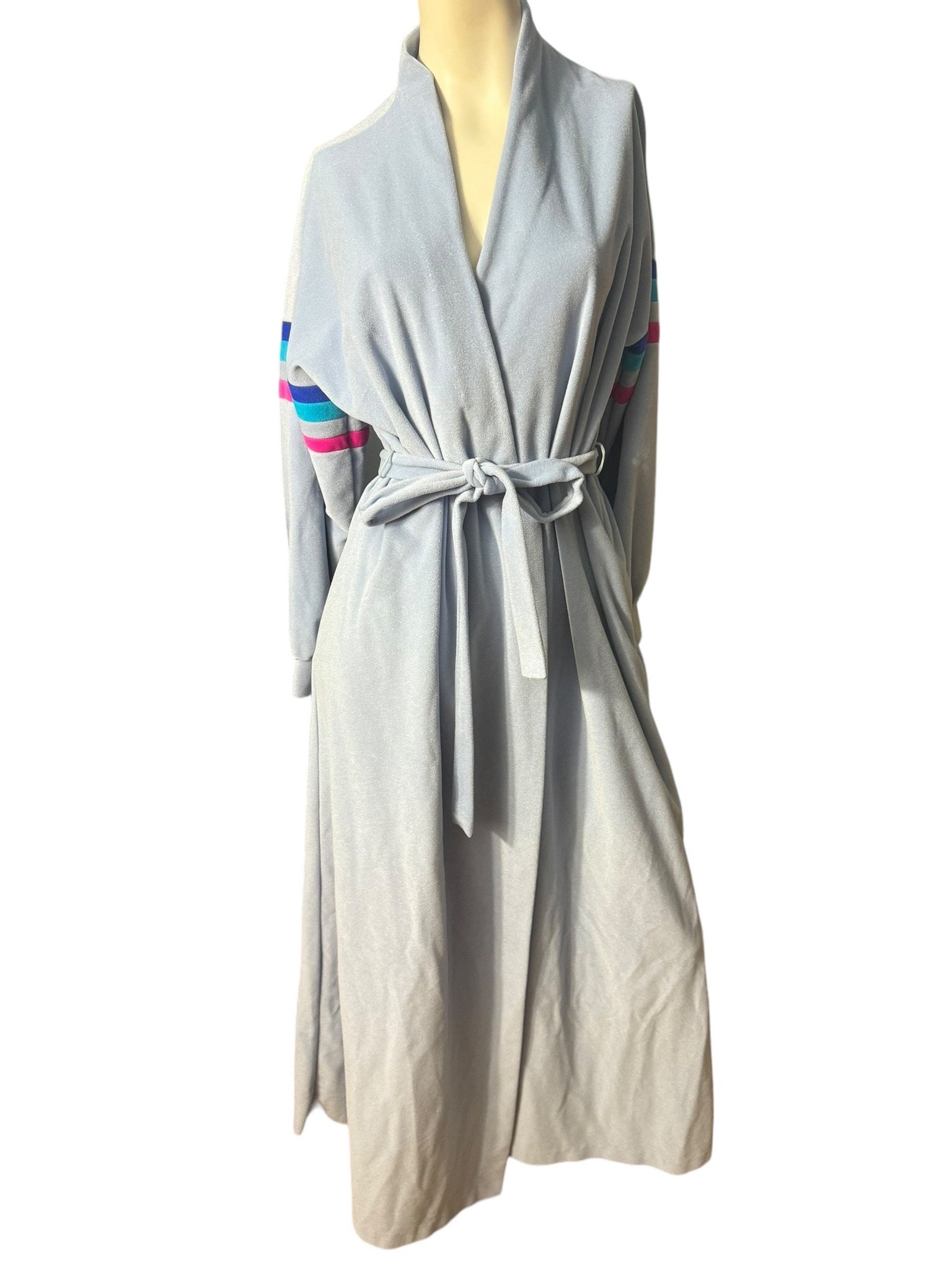 Vintage 70's Vanity Fair blue robe M