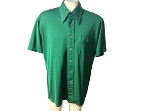 Vintage 70's green men's shirt XL Kmart