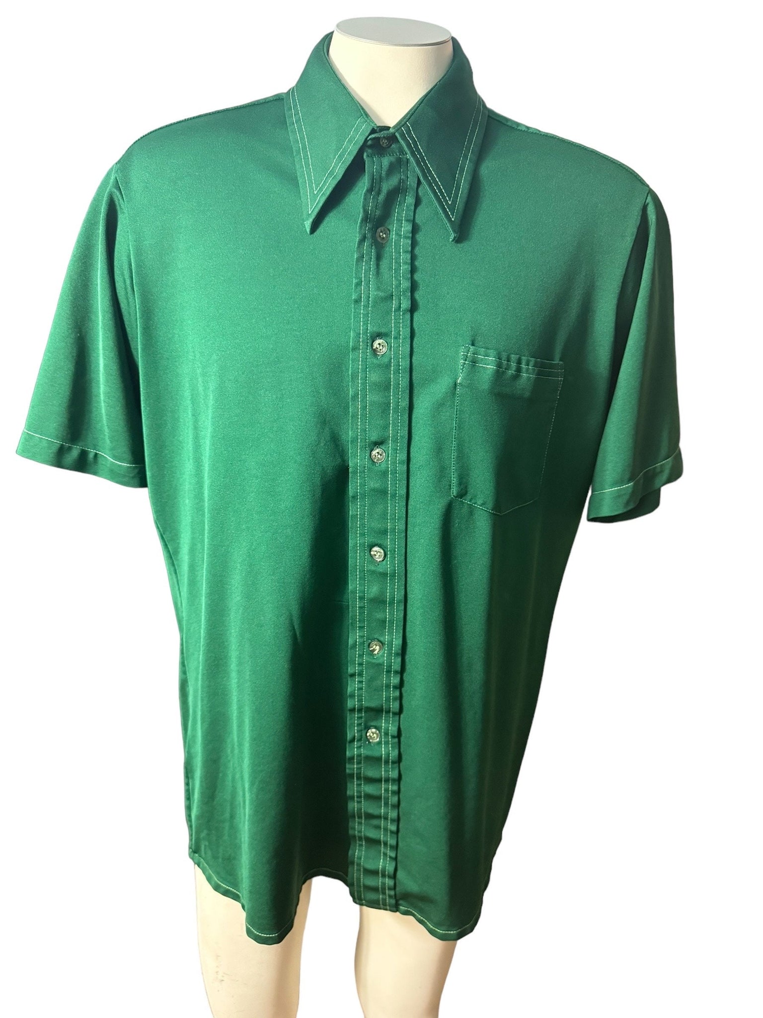 Vintage 70's green men's shirt XL Kmart