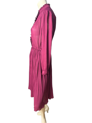 Vintage 70's maroon dress M Hal Ferman