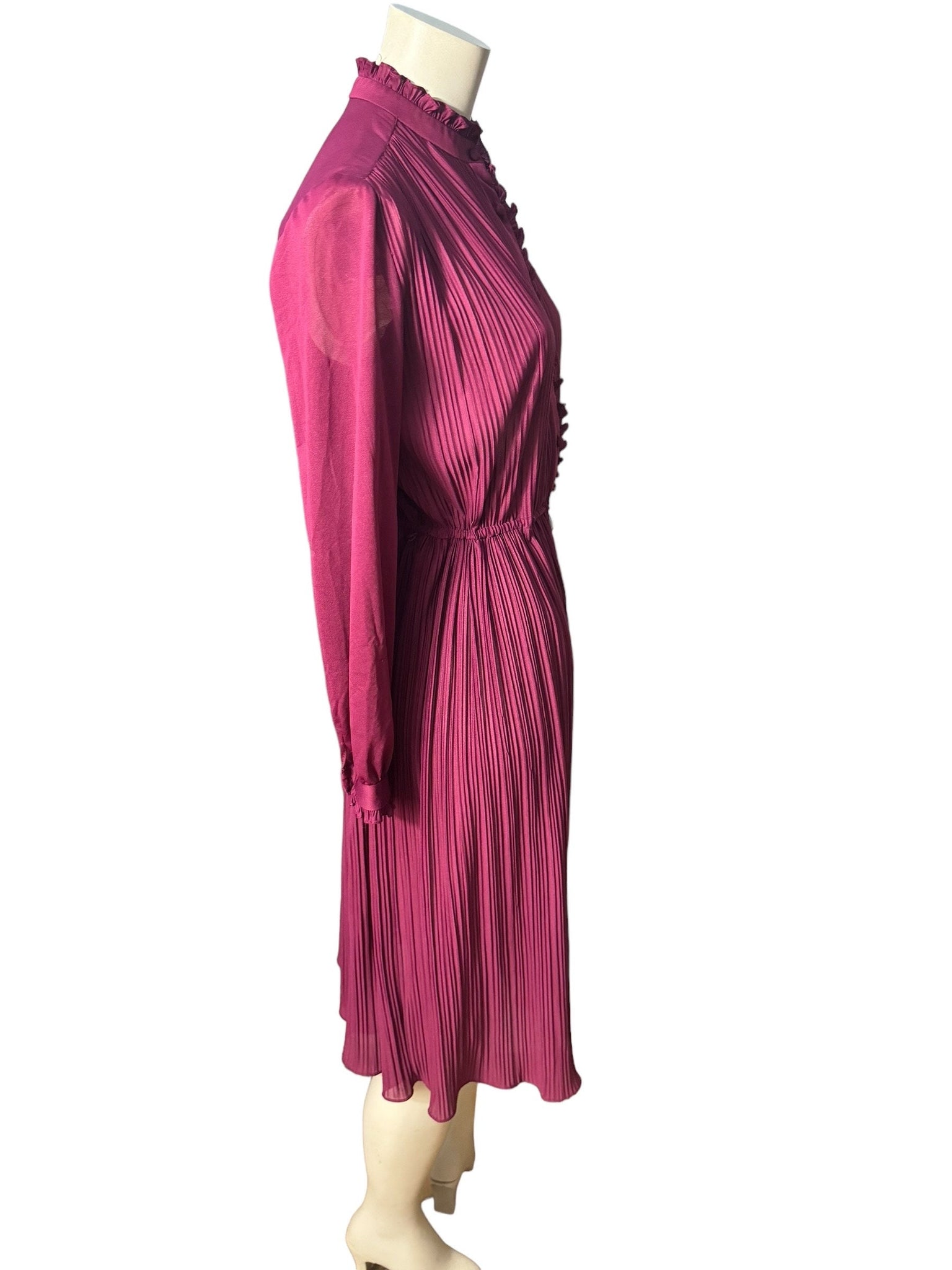 Vintage 70's maroon dress M Hal Ferman