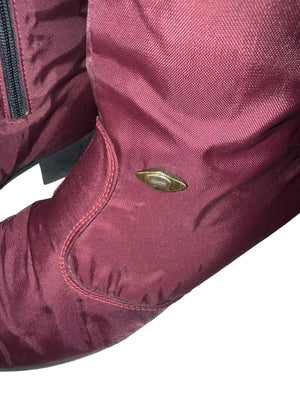 Vintage 70’s nylon purple knee boots 7