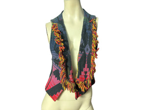 Vintage Painted Pony woven vest one size
