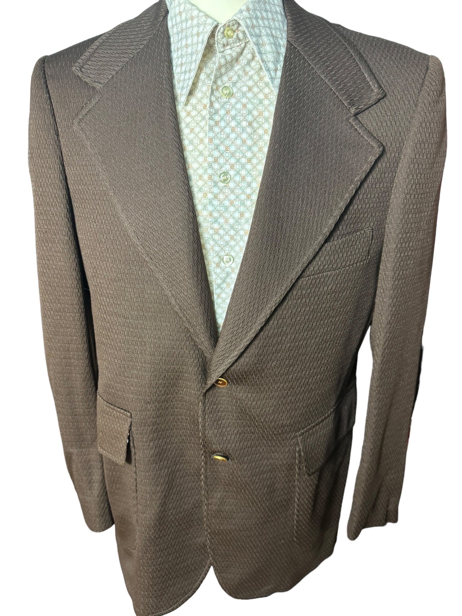 Vintage 70's brown suit jacket 42