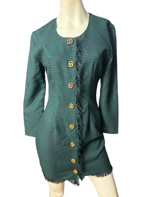 Vintage 80's mini woven dress 3 La Belle