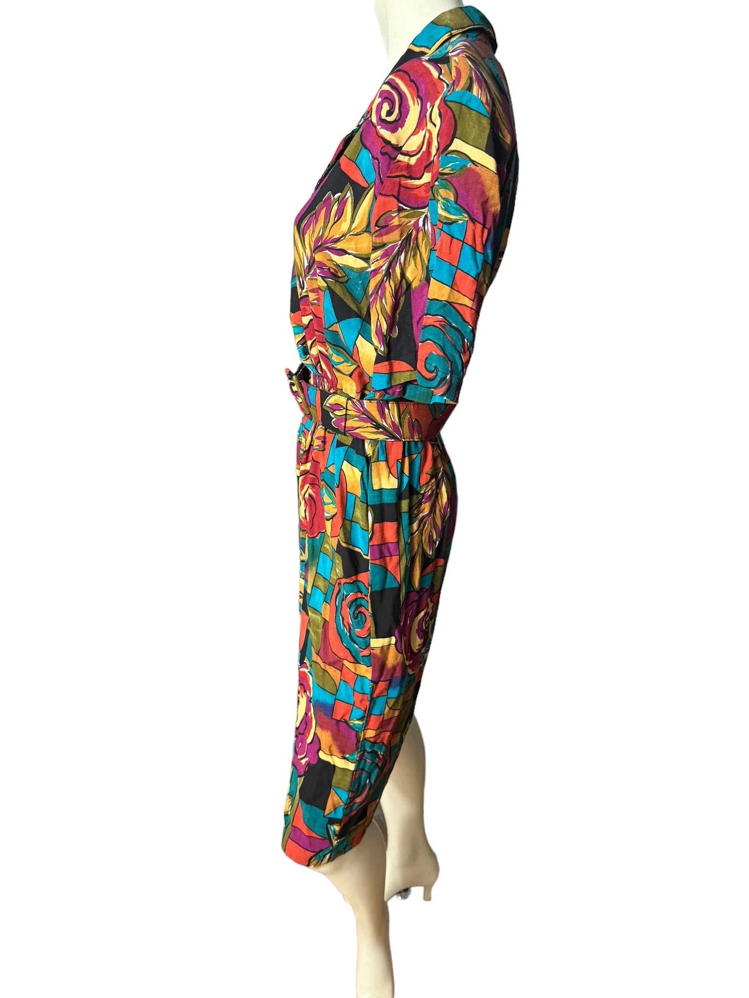 Vintage 80's mod Cabrais dress 10 M