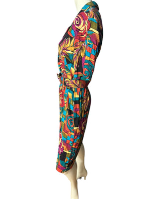 Vintage 80's mod Cabrais dress 10 M