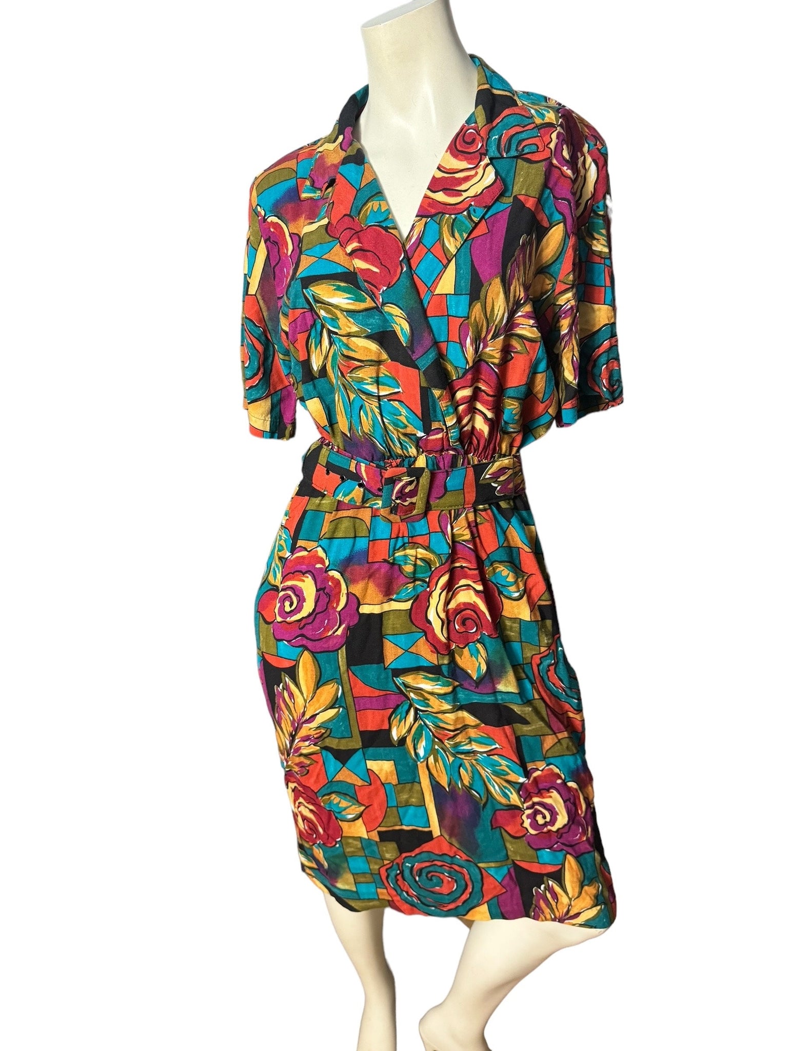 Vintage 80's mod Cabrais dress 10 M
