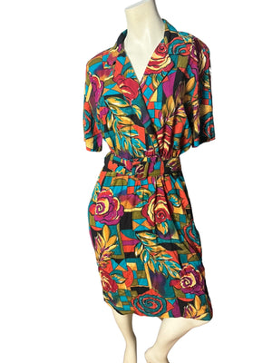 Vintage 80's mod Cabrais dress 10 M