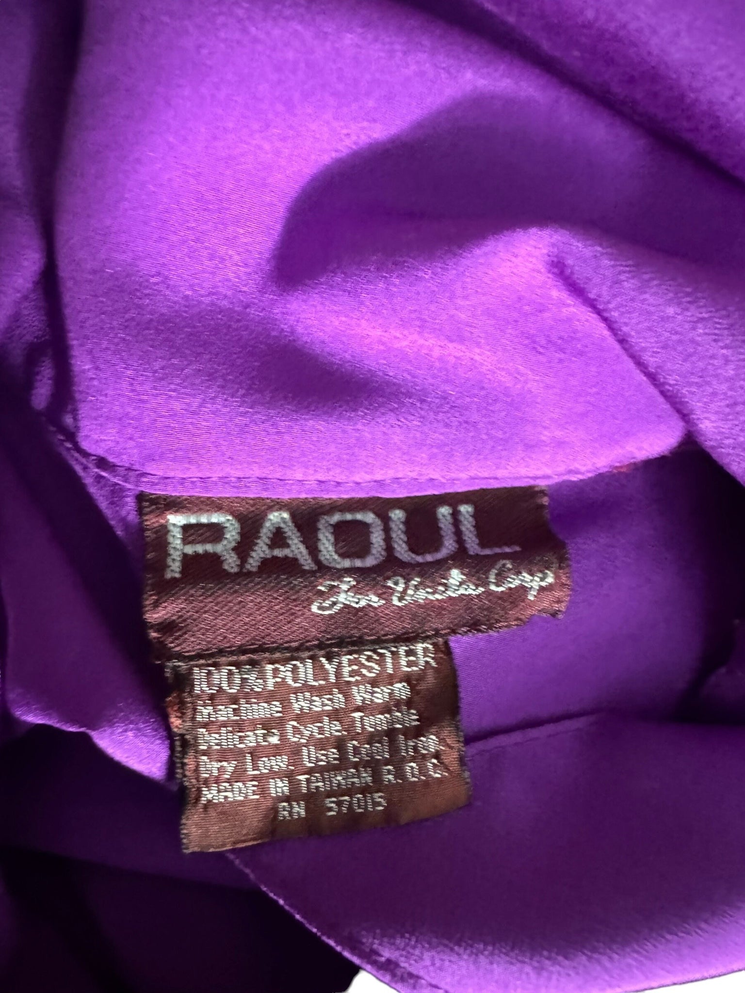 Vintage 80's purple S Raoul
