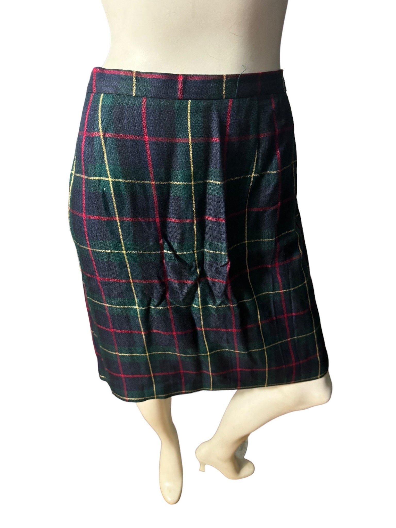 Vintage plaid 80's suit 14 L Dani Max