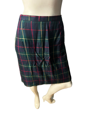 Vintage plaid 80's suit 14 L Dani Max
