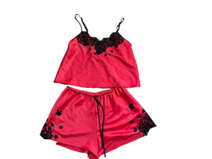 Vintage red Victoria's secret lingerie set M