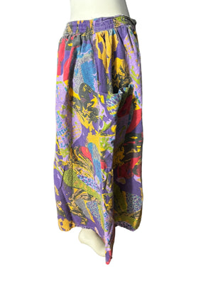 Vintage 80's mod full skirt L