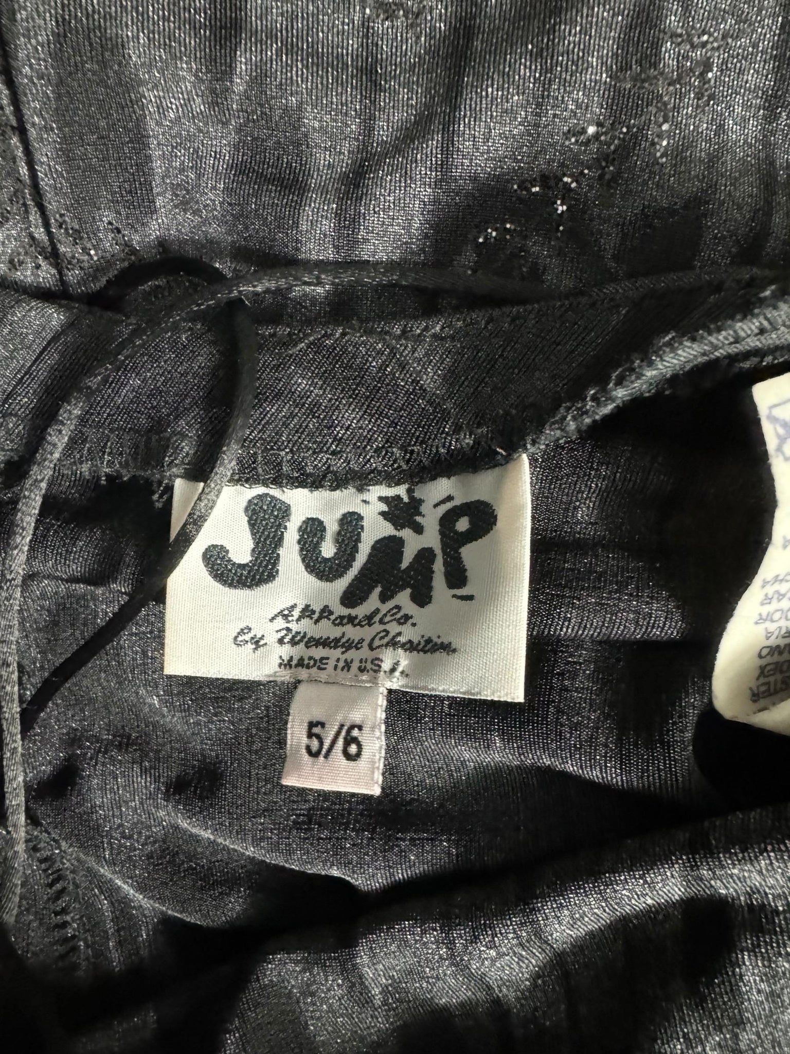 Vintage 80's Jump black bodycon halter dress M 5/6