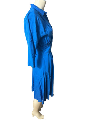 Vintage 80's blue dress 4 Alain Toussaint