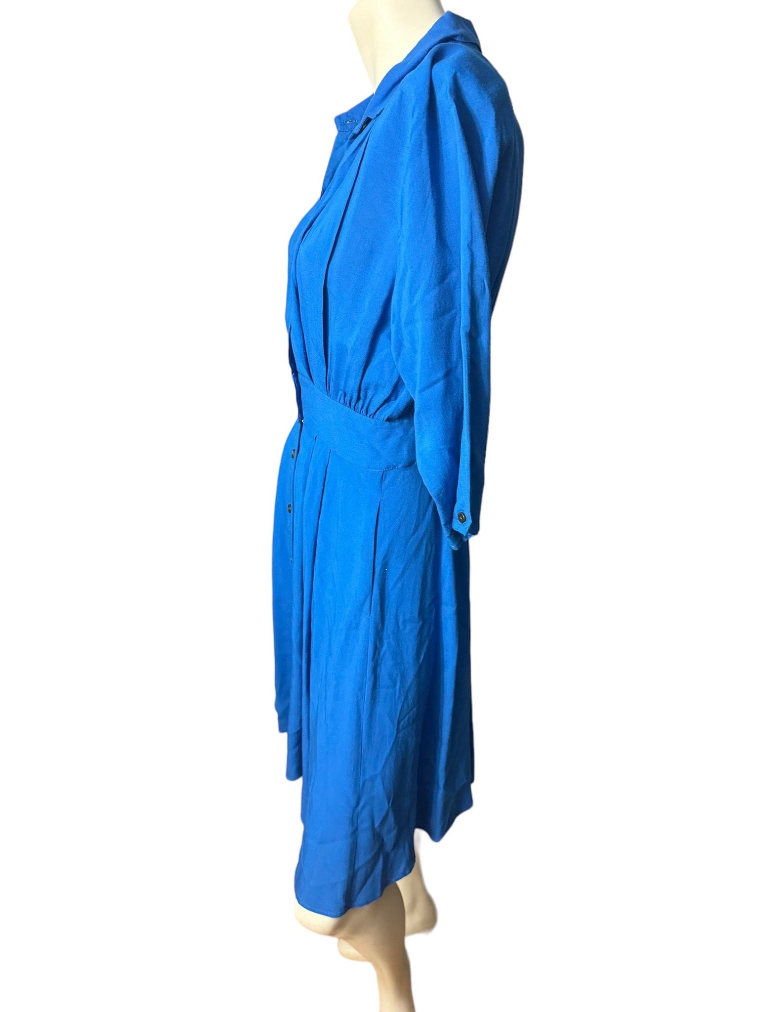 Vintage 80's blue dress 4 Alain Toussaint