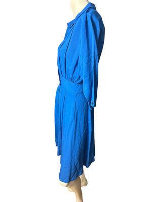 Vintage 80's blue dress 4 Alain Toussaint