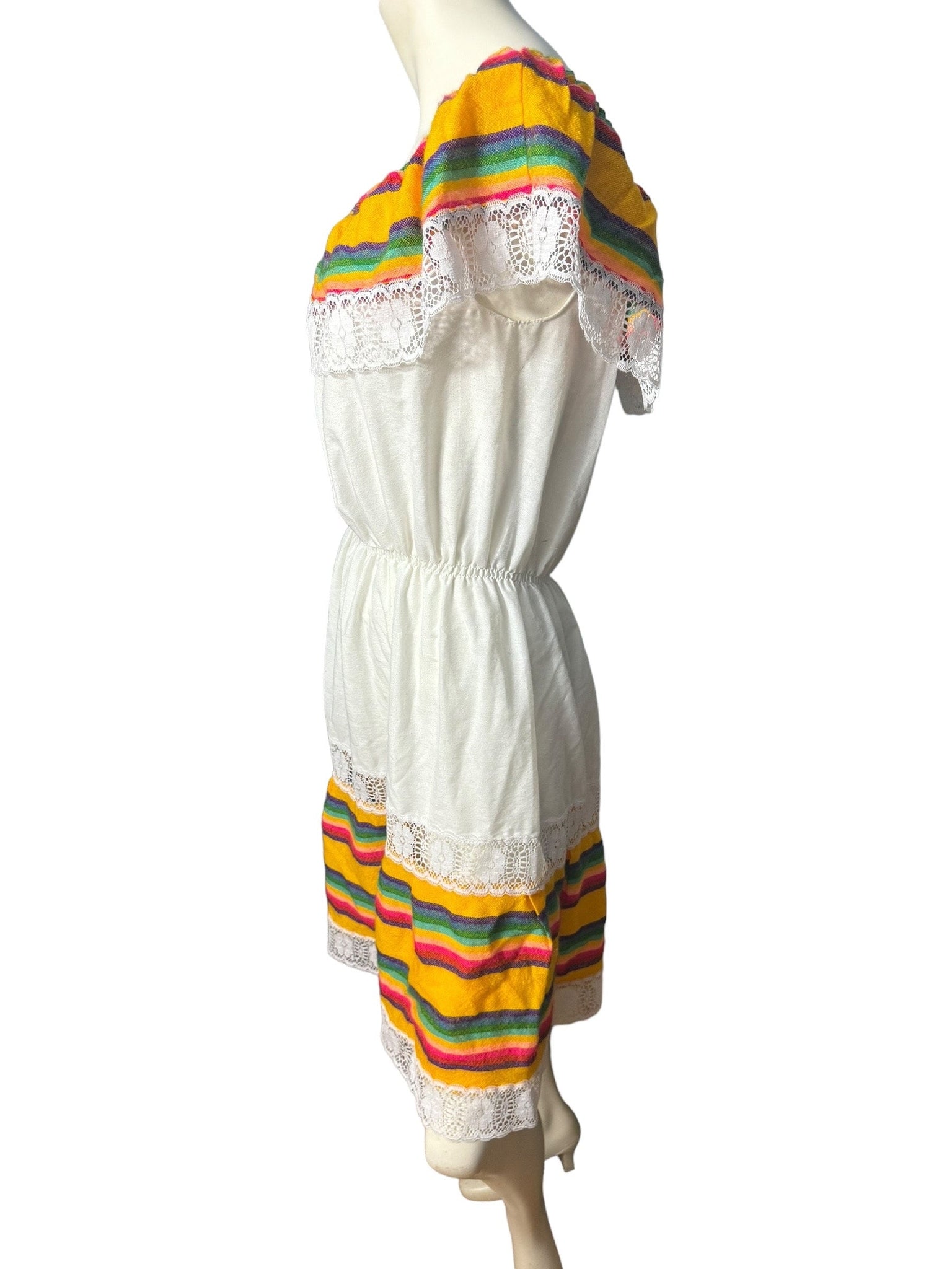 Vintage ethnic sun dress S M