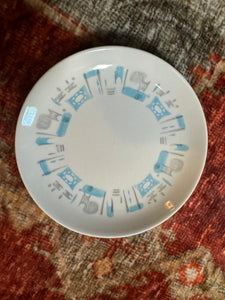 Vintage Blue Heaven desert plate