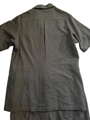 Vintage 70's brown leisure suit 46 37 x 32