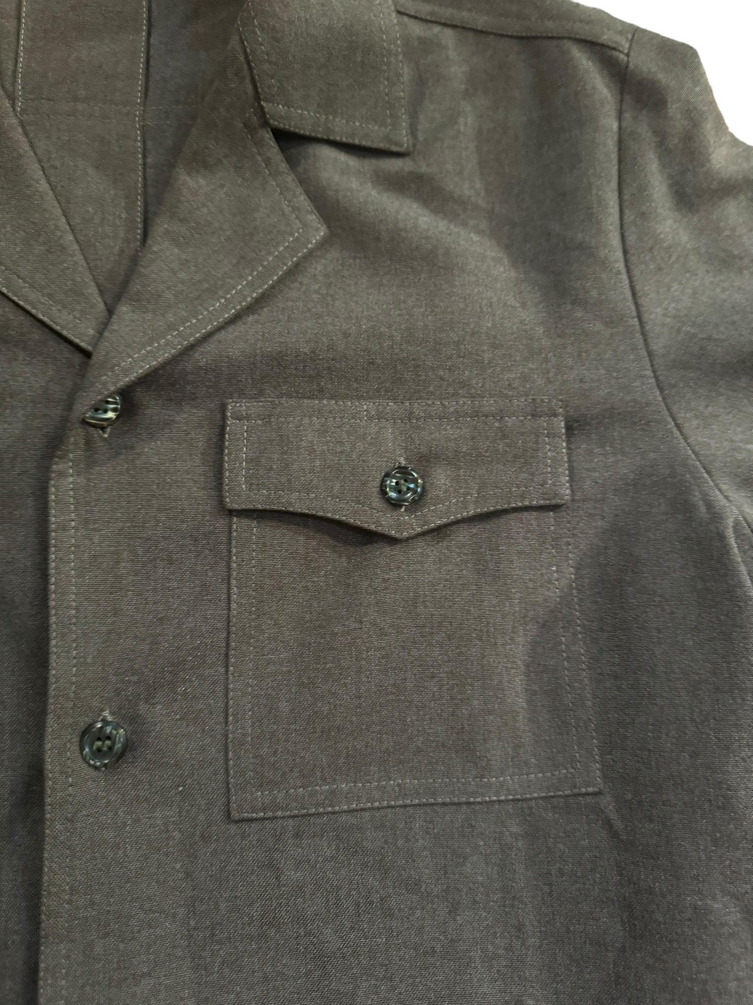 Vintage 70's brown leisure suit 46 37 x 32