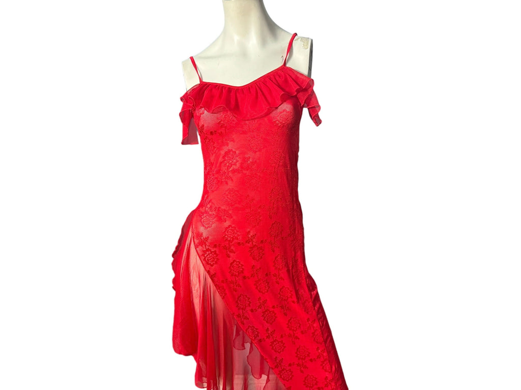 Vintage 90's red nightgown Electric M