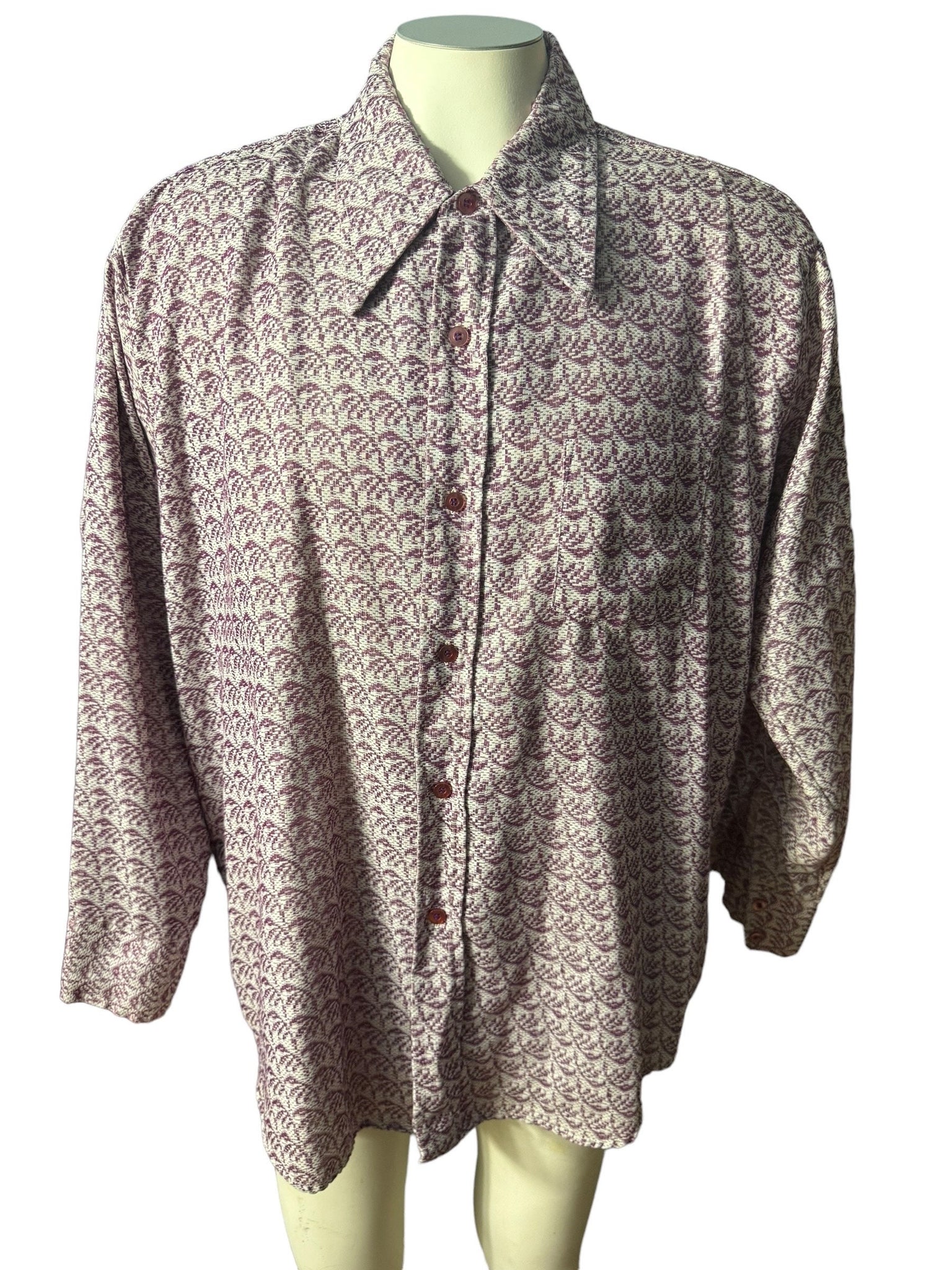 Vintage 70's men's shirt XL Mr DEECEE