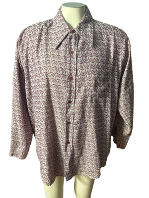 Vintage 70's men's shirt XL Mr DEECEE
